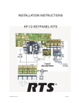 KP-12 Keypanel Kits Installation Instructions