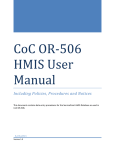 CoC OR-506 HMIS User Manual