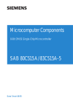 Microcomputer Components SAB 80C515A/83C515A-5