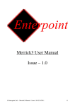 Merrick3 User Manual Issue – 1.0