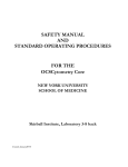 safety manual and standard operating