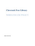 Wireless Network Use Policy