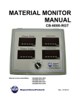 CB-6000-RGT Material Monitor Manual