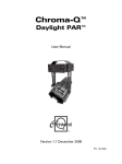 CHDP: Daylight PAR User Manual - Chroma-Q