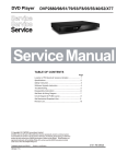 DVD Player - Manuales de Service