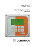 USER MANUAL MODEL 210-P INDUSTRIAL pH