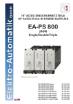 User manual PS 800 series 240W