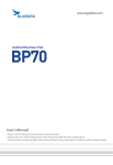 BP70 Manual