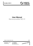 User Manual Servoconverter ND 31