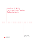 Keysight U1401B Handheld Multi