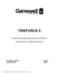 Gamewell FireForce 8 Installation & User Manual
