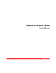 Oracle AutoVue 20.0.0 User`s Manual