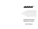 Unattended Payroll Deduction System User Manual