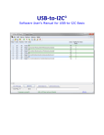 USB-to-I2C Basic Software User`s Manual