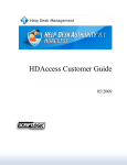 HDAccess Customer Guide - HDAccess: Web