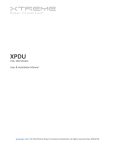 XPDU User`s Manual - Xtreme Power Conversion