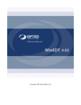 WinEDT User Manual - Optec Displays Home