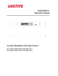 EQUIPMENT Operation Manual Loctite® Handheld LED Light Sources