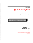 User Manual QUICKMARQUEE