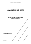 HOHNER HR5000 - Hohner Automazione srl