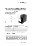 installation guide for wall mount kit of pp-8000 series