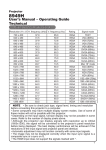 User`s Manual – Operating Guide Technical