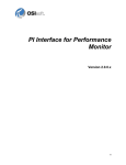 PI Interface for Performance Monitor