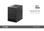 Miniray Slave Sub active subwoofer user manual