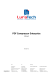 LuraTech PDF Compressor Enterprise User Manual, V7.3