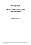 WGS3-2620 User`s Manual