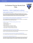 Cox Business Premium Security Suite FAQs