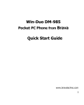 Quick Guide for Win-Duo DM-985