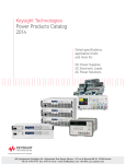 Keysight Technologies Power Products Catalog 2014