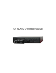 G4-XLAHD DVR User Manual