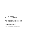 V.I.O. STREAM Android Application User Manual