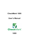 CheckMark 1095 User`s Manual 1095