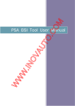 PSA BSI Tool User Manual