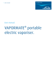 VAPORMATE® portable electric vaporiser.