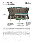 Quick Start Manual Dr. Fritz Dental Stick