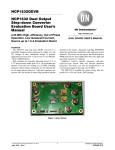 NCP1532 Dual Output Step-down Converter Evaluation Board