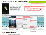 Manual Programming Instructions