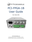 PCI-FPGA-1B User Guide - Port City Instruments