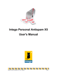 Intego Personal Antispam X5 User`s Manual