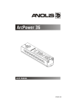 User manual ArcPower 36