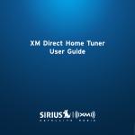 XM Direct Home Tuner User Guide