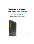 Smart One DOCSIS Cable Modem User`s Manual