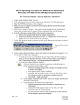 OPT1 Operating Procedure for Reflectance Attachment