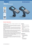 Pistol Grip Windows CE Terminal General Description