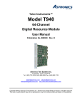 T940/T964 User Manual - Astronics Test Systems