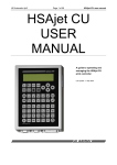 HSAjet CU USER MANUAL